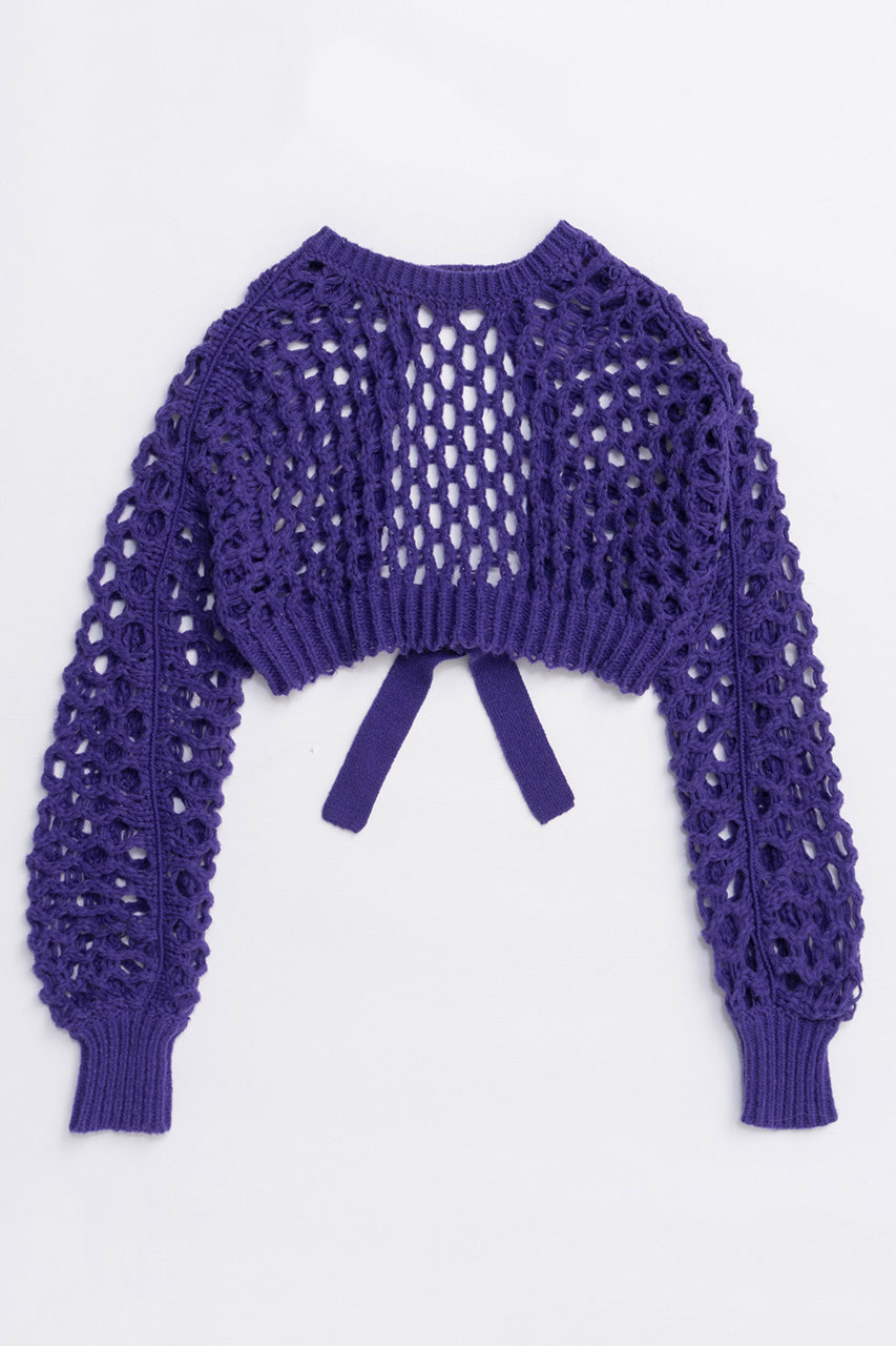 MAISON SPECIAL 2way Mesh Knitted Bolero/2WAYメッシュニットボレロ (PPL(パープル), FREE) メゾンスペシャル ELLE SHOP MAISON SPECIAL 2way Mesh Knitted Bolero/2WAYメッシュニットボレロ (PPL(パープル), FREE) メゾンスペシャル ELLE SHOP
