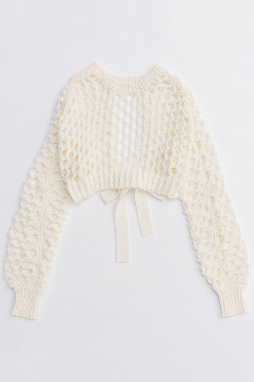 MAISON SPECIAL メッシュニット ホワイト MAISON SPECIAL(メゾンスペシャル)|【予約販売】2way Mesh