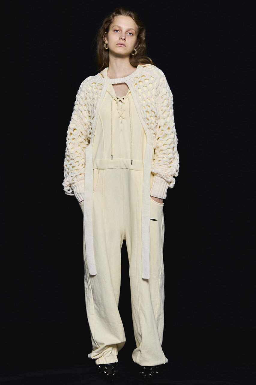 MAISON SPECIAL メッシュニット ホワイト MAISON SPECIAL(メゾンスペシャル)|【予約販売】2way Mesh