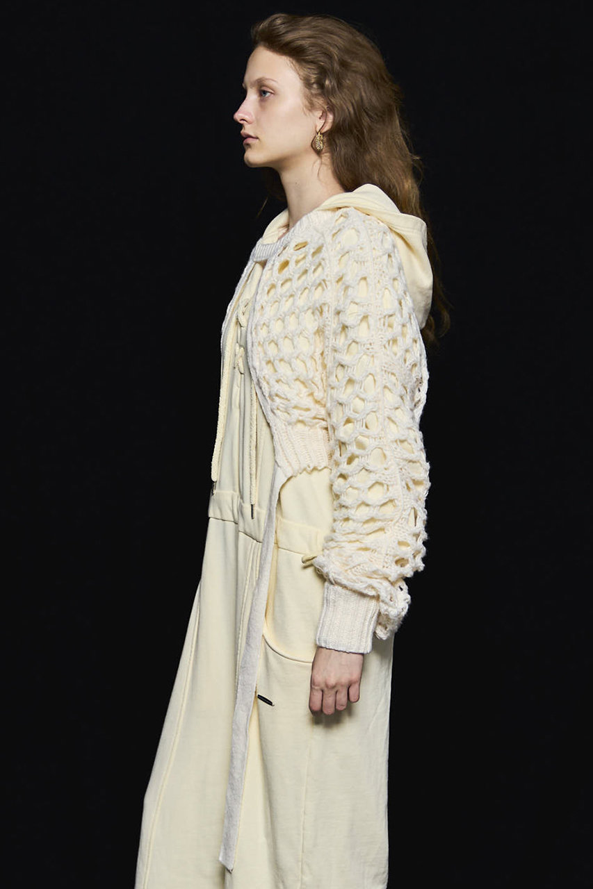 MAISON SPECIAL メッシュニット ホワイト MAISON SPECIAL(メゾンスペシャル)｜【予約販売】2way Mesh