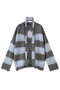Scarf Combination Striped Cardigan/マフラーコンビボーダーカーディガン メゾンスペシャル/MAISON SPECIAL GRY(グレー)