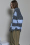Scarf Combination Striped Cardigan/マフラーコンビボーダーカーディガン メゾンスペシャル/MAISON SPECIAL