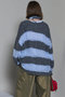 Scarf Combination Striped Cardigan/マフラーコンビボーダーカーディガン メゾンスペシャル/MAISON SPECIAL