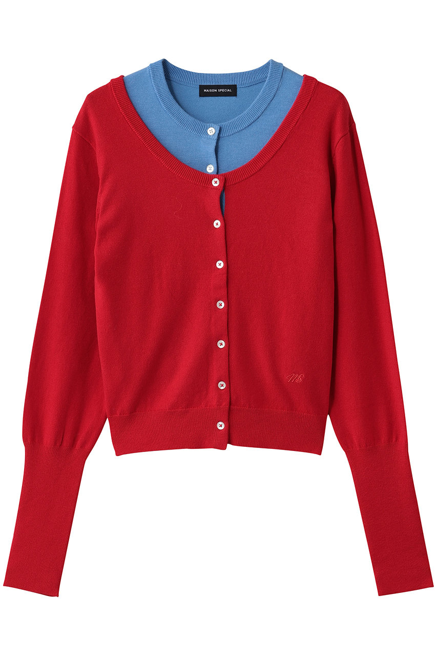 MAISON SPECIAL Multiway Cardigan Set Knit Tops/マルチウェイカーディガンセットニットトップス (RED(レッド), FREE) メゾンスペシャル ELLE SHOP MAISON SPECIAL Multiway Cardigan Set Knit Tops/マルチウェイカーディガンセットニットトップス (RED(レッド), FREE) メゾンスペシャル ELLE SHOP