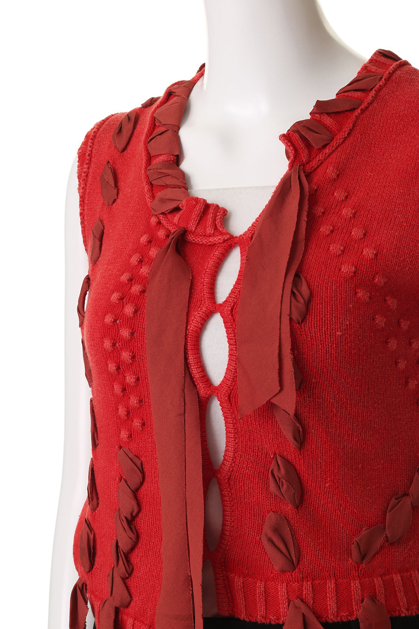 MAISON SPECIAL(メゾンスペシャル)｜Ribbon Stitch Knit Vest/リボン