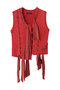 Ribbon Stitch Knit Vest/リボンステッチニットベスト メゾンスペシャル/MAISON SPECIAL RED(レッド)