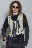 Ribbon Stitch Knit Vest/リボンステッチニットベスト