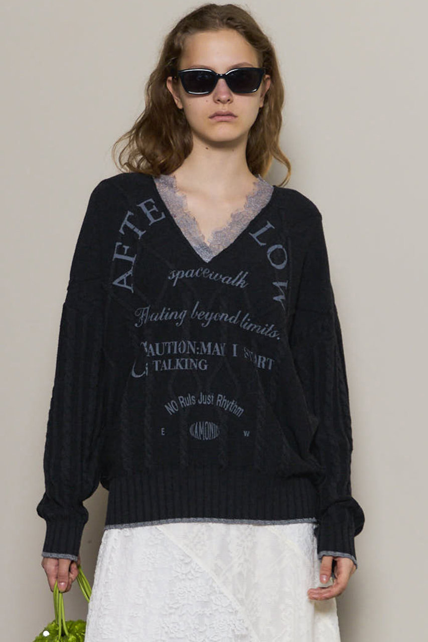 MAISON SPECIAL(メゾンスペシャル)｜Printed Knit Tops/プリントニット