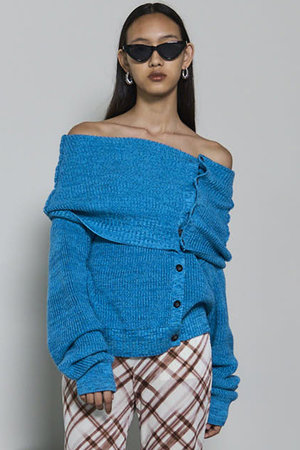 Maison special 24aw ニット UNISEX》Prime-Over Landscape Painting Crew Neck Knit