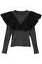Puff Sleeve Docking Tops/パフドッキングトップス メゾンスペシャル/MAISON SPECIAL C.GRY(チャコールグレー)