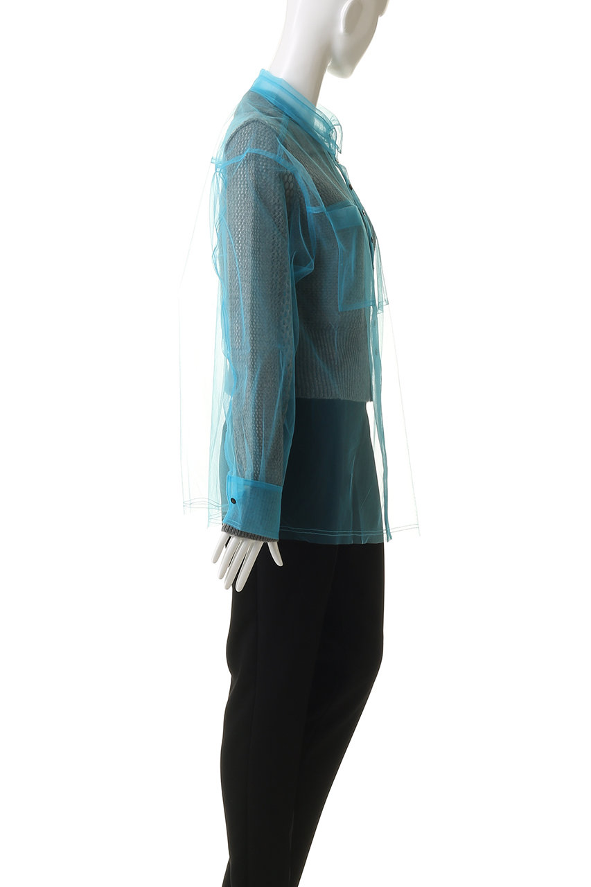 MAISON SPECIAL(メゾンスペシャル)｜Tulle Shirt Layered Polo Knit
