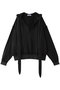 Slit Ribbon Hoodie/スリットリボンフーディ メゾンスペシャル/MAISON SPECIAL BLK(ブラック)
