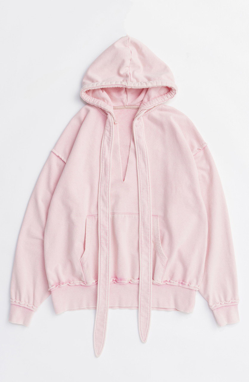 MAISON SPECIAL Slit Ribbon Hoodie/スリットリボンフーディ (PNK(ピンク), FREE) メゾンスペシャル ELLE SHOP MAISON SPECIAL Slit Ribbon Hoodie/スリットリボンフーディ (PNK(ピンク), FREE) メゾンスペシャル ELLE SHOP