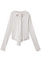 Ribbon Cutout Tops/リボンカットアウトトップス メゾンスペシャル/MAISON SPECIAL WHT(ホワイト)