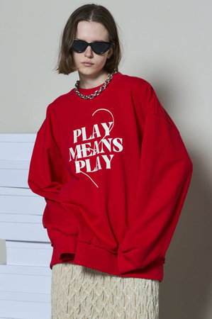 メゾンスペシャル/MAISON SPECIALのSilicon Print Sweatshirt/シリコンプリントスウェット(110100/110105)