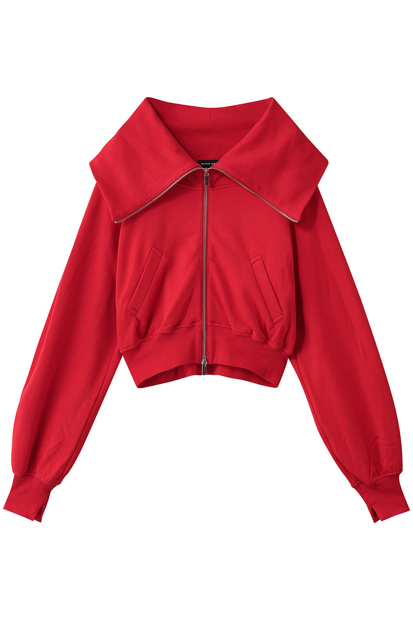 メゾンスペシャル/MAISON SPECIALのBig Collar Hoodie/ビッグカラーパーカー(RED(レッド)/21252415305)