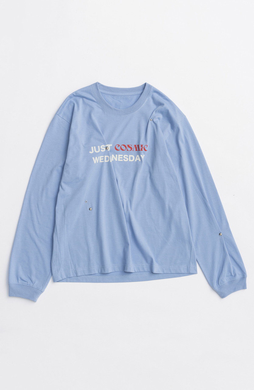MAISON SPECIAL cosmic Studs Long Sleeve T-shirt/cosmicスタッズロンTEE (BLU(ブルー), FREE) メゾンスペシャル ELLE SHOP MAISON SPECIAL cosmic Studs Long Sleeve T-shirt/cosmicスタッズロンTEE (BLU(ブルー), FREE) メゾンスペシャル ELLE SHOP