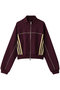 Front Zip High Neck Jersey Tops/フロントジップハイネックジャージトップス メゾンスペシャル/MAISON SPECIAL BRD(ボルドー)