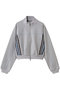 Front Zip High Neck Jersey Tops/フロントジップハイネックジャージトップス メゾンスペシャル/MAISON SPECIAL GRY(グレー)