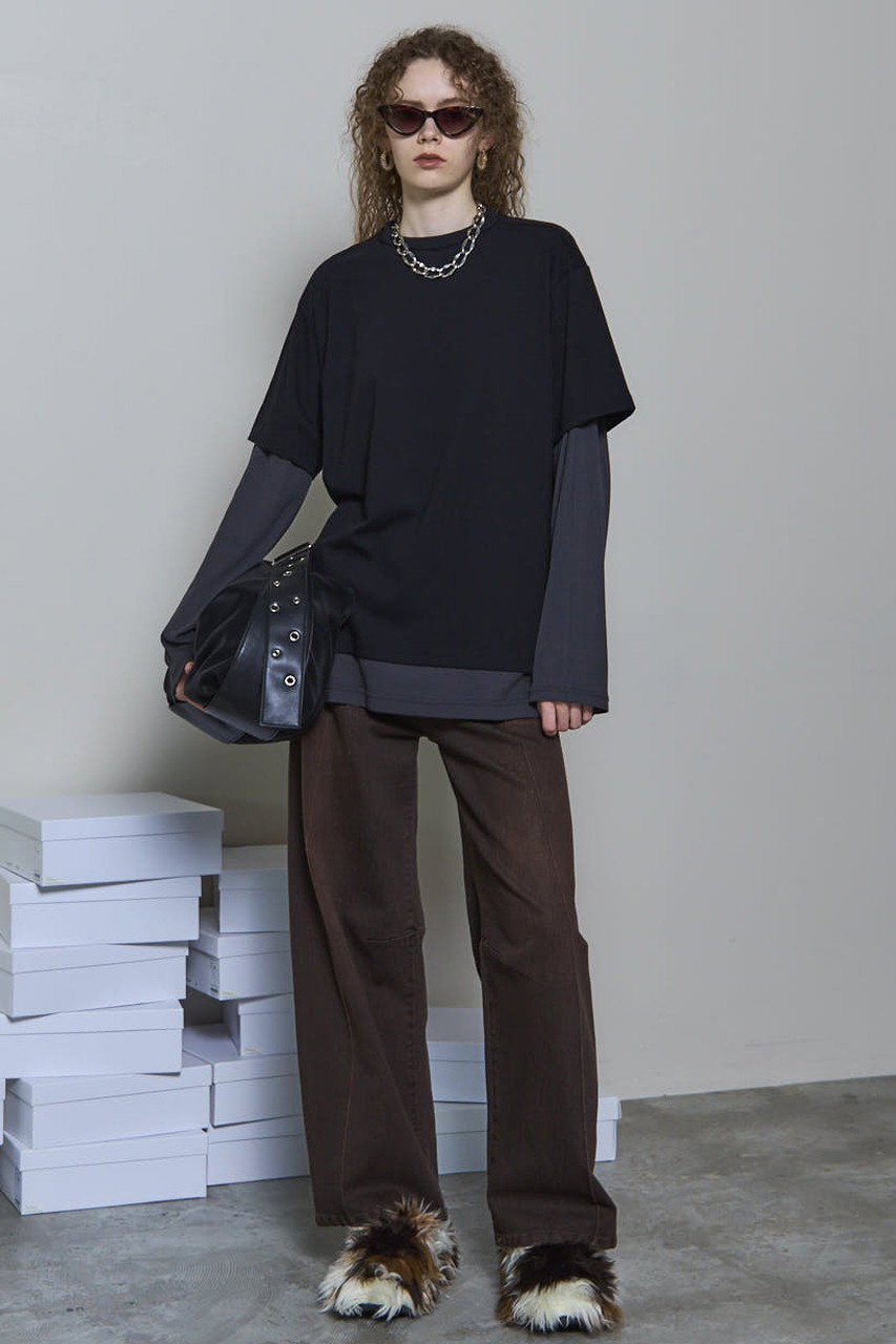 メゾンスペシャル　シアーレイヤードトップス 25AW PRE-ORDER】Sheer Layered Tops/シアーレイヤードトップス