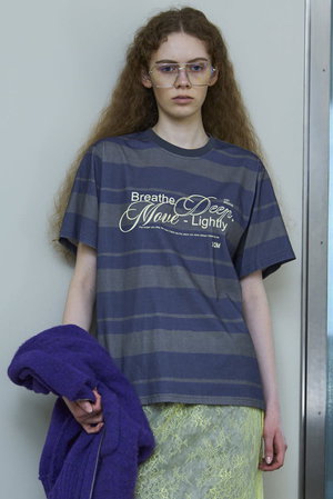 メゾンスペシャル/MAISON SPECIALのBreathe Border T-shirt/BreatheボーダーTシャツ(110100/110103)