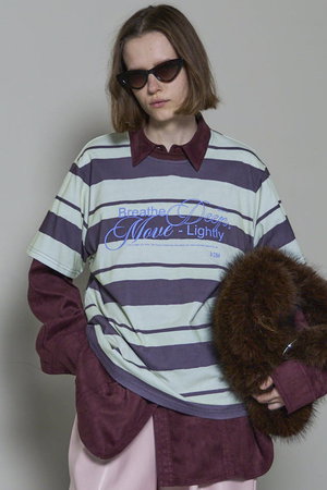 メゾンスペシャル/MAISON SPECIALのBreathe Border T-shirt/BreatheボーダーTシャツ(110100/110103)