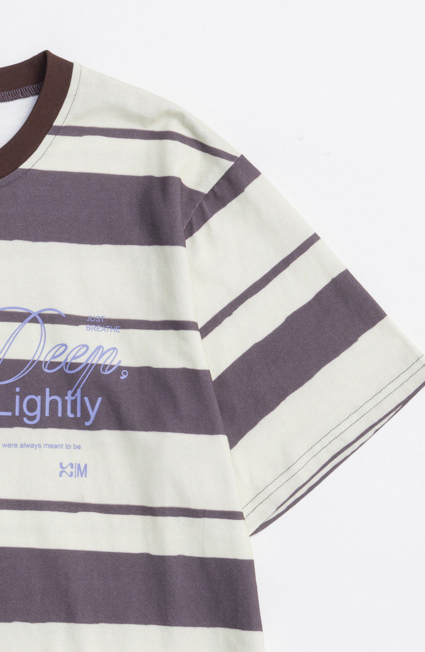 tシャツ 「25AW PRE-ORDER」Breathe Border T-shirt/BreatheボーダーTシャツ「MAISON SPECIAL/ 25AW PRE-ORDER】Breathe Border T-shirt/BreatheボーダーT