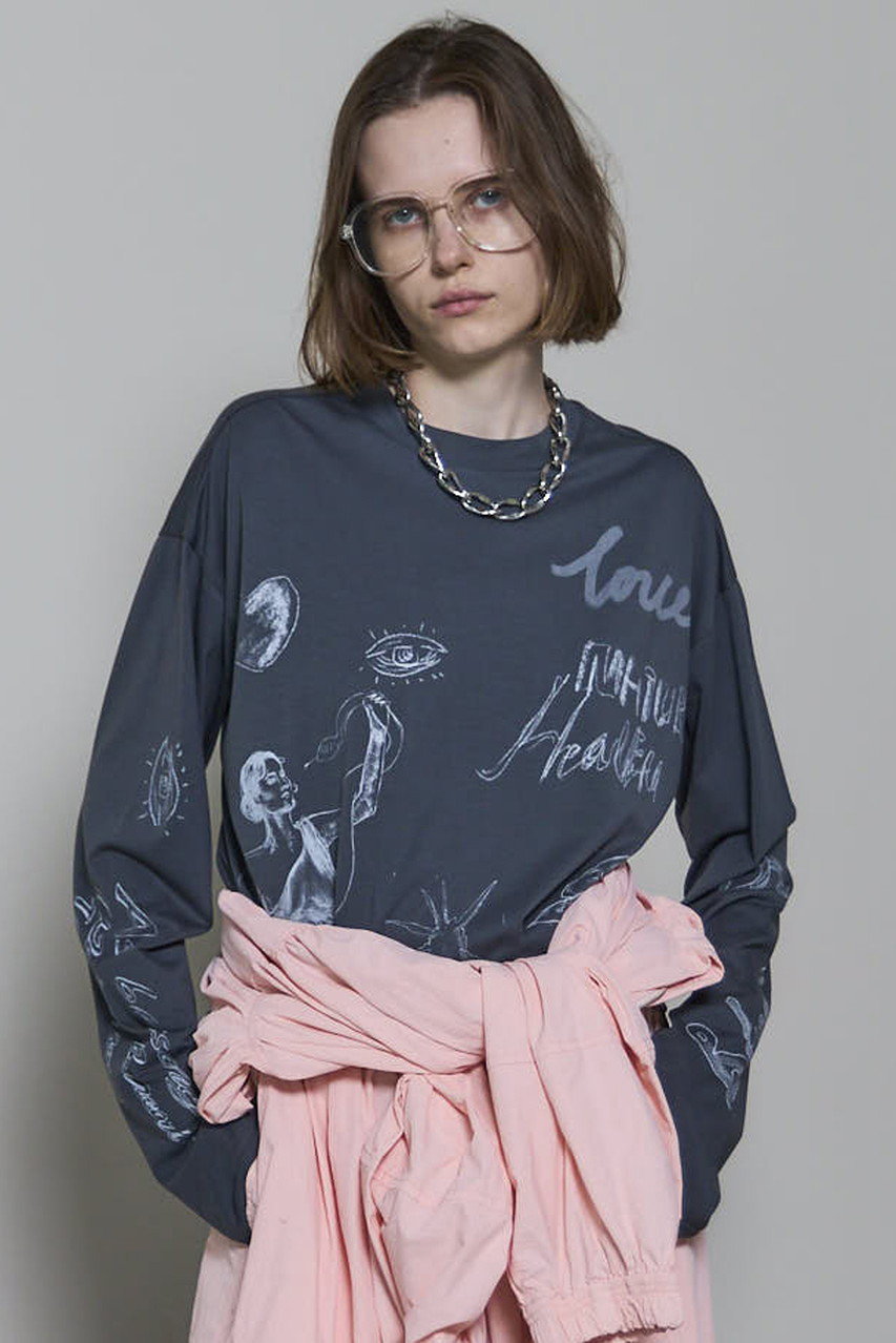 MAISON SPECIAL(メゾンスペシャル)｜Drawing Long Sleeve T-shirt