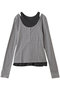 Layered Henley Neck Tops/レイヤードヘンリーネックトップス メゾンスペシャル/MAISON SPECIAL GRY(グレー)