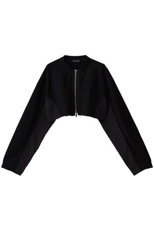 メゾンスペシャル/MAISON SPECIALのDifferent Material Docking Sweat Cardigan/異素材ドッキングスウェットカーディガン(110100/110105)