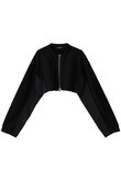 Different Material Docking Sweat Cardigan/異素材ドッキングスウェットカーディガン