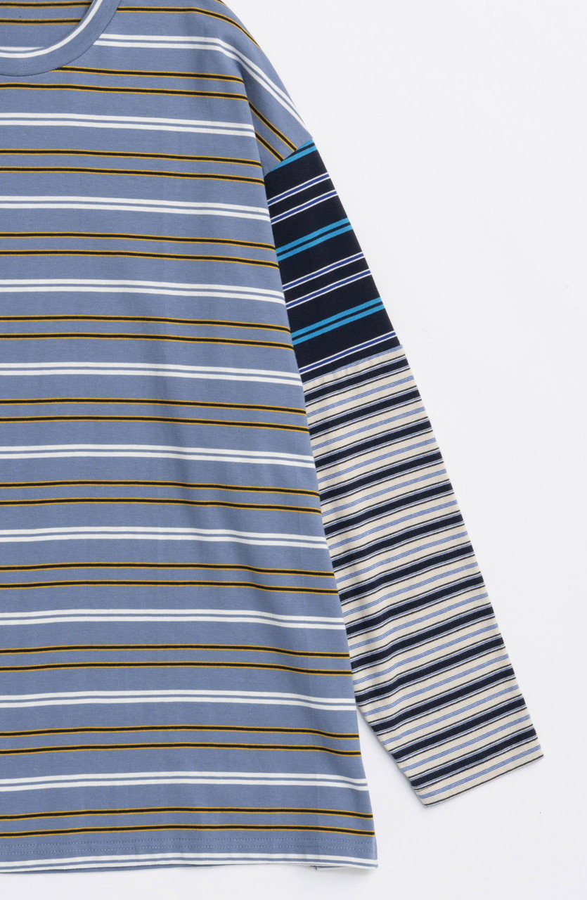 メゾンスペシャル ストライプ 長袖 Tシャツ カットソー MAISON SPECIAL(メゾンスペシャル)｜【予約販売】Multi Stripe