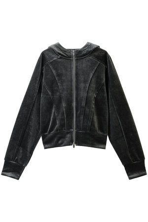 メゾンスペシャル/MAISON SPECIALのVelor Cardboard Hoodie/ベロアダンボールフーディ(110100/110105)