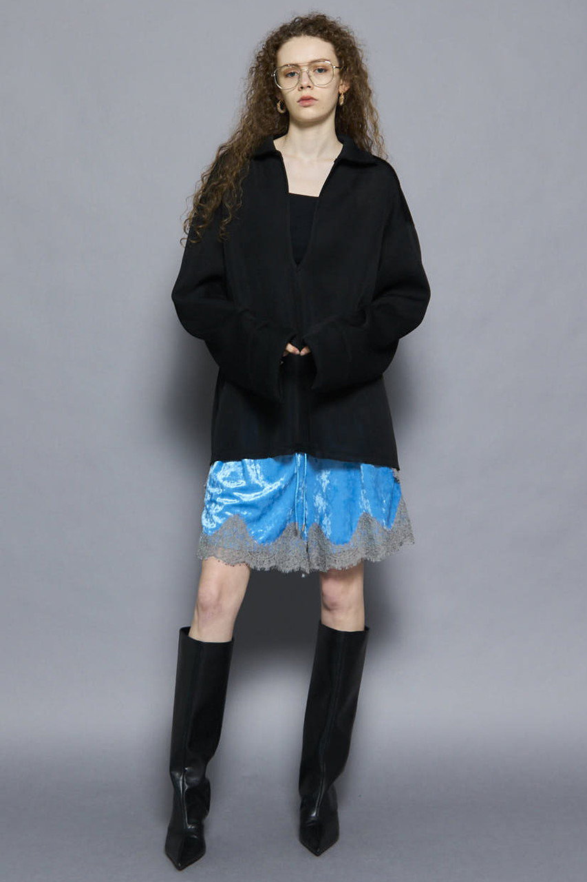 MAISON SPECIAL(メゾンスペシャル)｜Sheer Mesh Collar Pullover