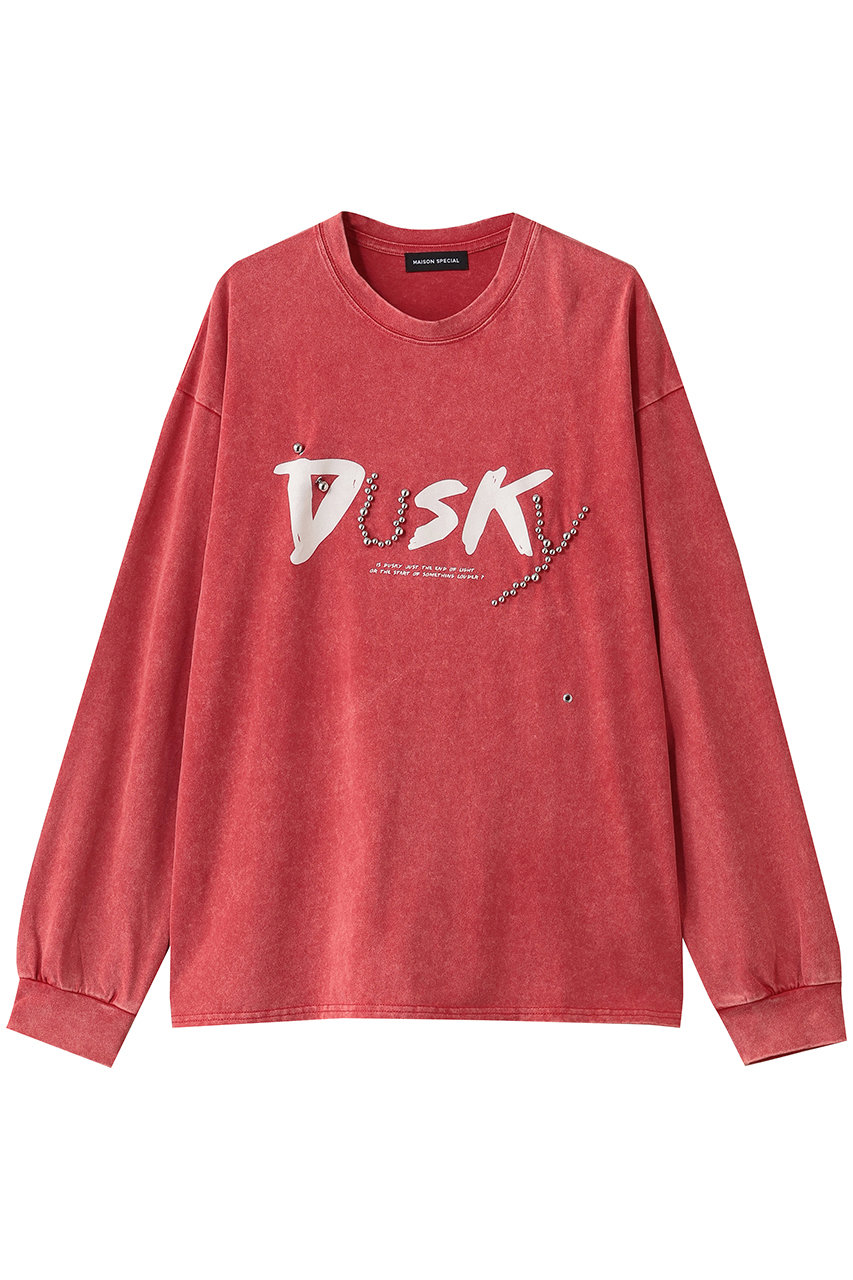 MAISON SPECIAL DUSKY T-shirt/DUSKY Tシャツ (RED(レッド), FREE) メゾンスペシャル ELLE SHOP MAISON SPECIAL DUSKY T-shirt/DUSKY Tシャツ (RED(レッド), FREE) メゾンスペシャル ELLE SHOP