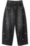 【Wrangler×MAISON SPECIAL】Collaboration Flower Embroidery Denim Pants/ラングラーコラボレーションフラワーエンブロイダリーデニムパンツ メゾンスペシャル/MAISON SPECIAL BLK(ブラック)