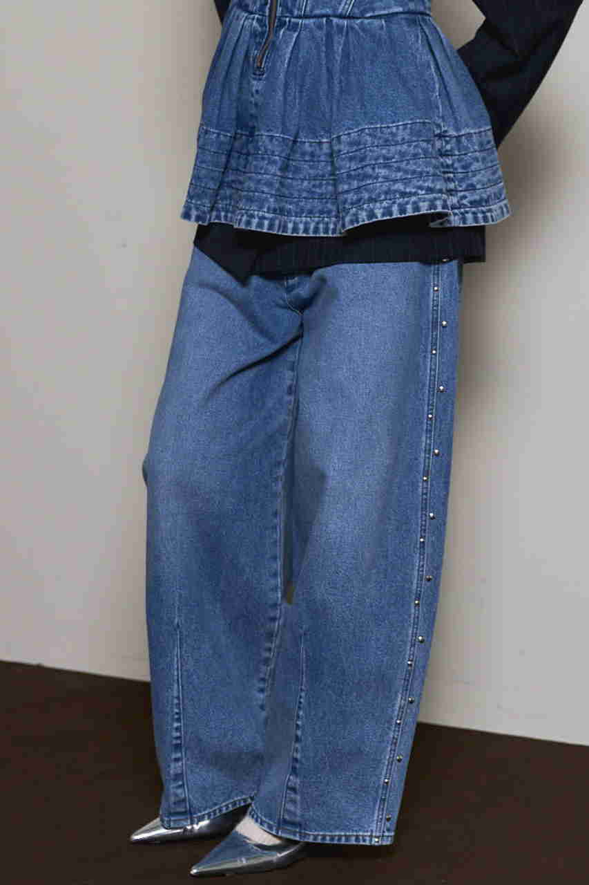 Wrangler×MAISON SPECIAL コラボデニム Wrangler×MAISON SPECIAL】Collaboration Flower Embroidery