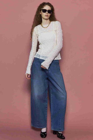 メゾンスペシャル/MAISON SPECIALの【Wrangler×MAISON SPECIAL】Collaboration Mud Denim Pants/ラングラーコラボレーションマッドデニムパンツ(110600/110604)