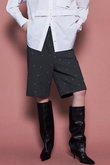 Studs Worsted Shorts/スタッズウーステッドハーフパンツ