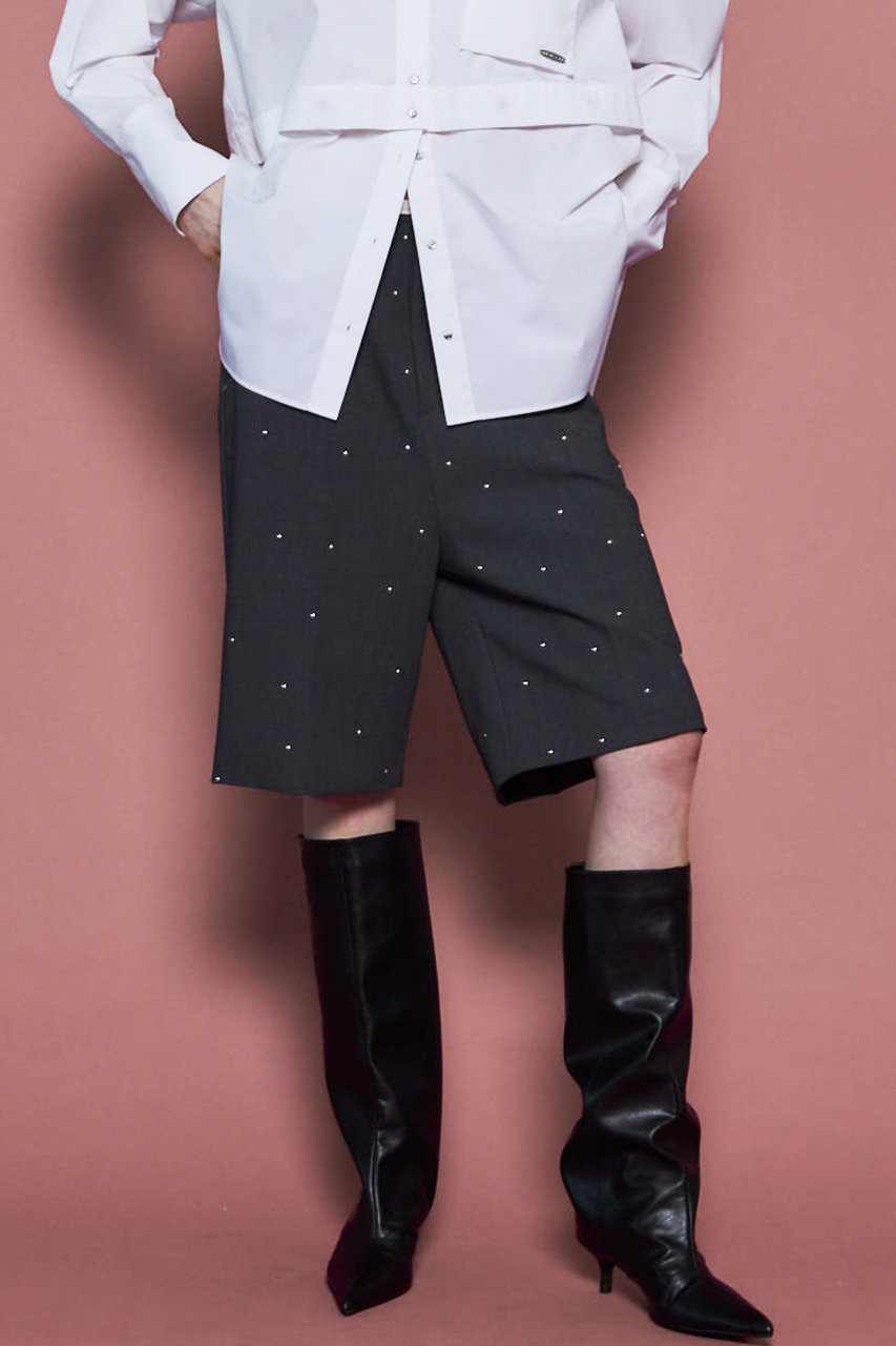 MAISON SPECIAL(メゾンスペシャル)｜Studs Worsted Shorts/スタッズ