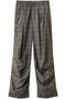 With Chain Belt Draped Hem Slacks/チェーンベルト付きドレープヘムスラックス メゾンスペシャル/MAISON SPECIAL BGE(ベージュ)
