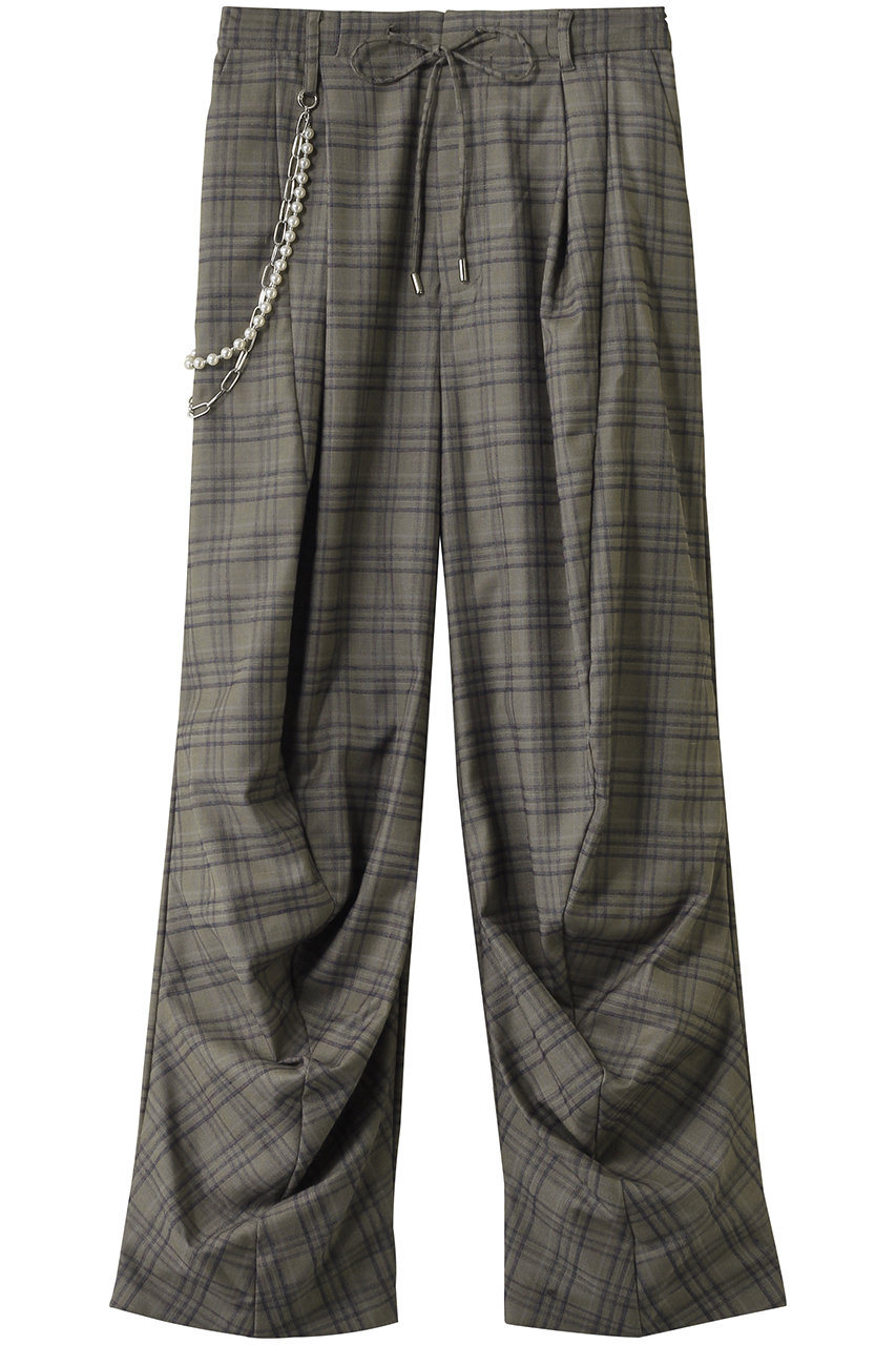 MAISON SPECIAL With Chain Belt Draped Hem Slacks/チェーンベルト付きドレープヘムスラックス (BGE(ベージュ), 36) メゾンスペシャル ELLE SHOP MAISON SPECIAL With Chain Belt Draped Hem Slacks/チェーンベルト付きドレープヘムスラックス (BGE(ベージュ), 36) メゾンスペシャル ELLE SHOP
