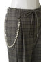 With Chain Belt Draped Hem Slacks/チェーンベルト付きドレープヘムスラックス メゾンスペシャル/MAISON SPECIAL