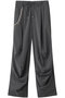 With Chain Belt Draped Hem Slacks/チェーンベルト付きドレープヘムスラックス メゾンスペシャル/MAISON SPECIAL GRY(グレー)