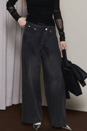 メゾンスペシャル スパンコール ワイドパンツ 黒 UNISEX》【SPORTS TECH HIGH SPEC LINE】Three-Tuck Wide Pants