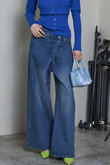 2way Asymmetry Tuck Denim/2WAYアシメタックデニム