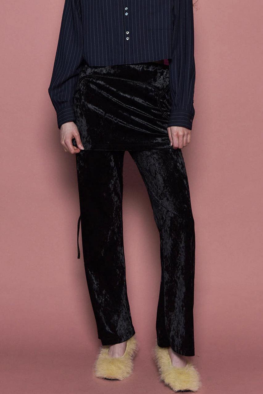 MAISON SPECIAL(メゾンスペシャル)｜Multiway Layered Velour Pants