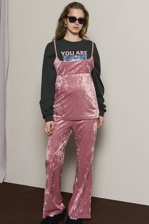 メゾンスペシャル/MAISON SPECIALのMultiway Layered Velour Pants/マルチウェイレイヤードベロアパンツ(110600/110601)