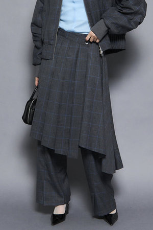 メゾンスペシャル/MAISON SPECIALのMultiway Layered Pleated Skirt Pants/マルチウェイレイヤードプリーツスカートパンツ(110600/110601)