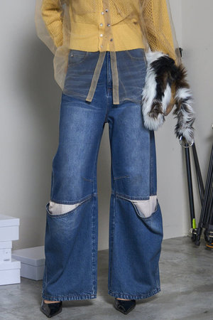 メゾンスペシャル/MAISON SPECIALのCover Leg Denim Pants/カバーレッグデニムパンツ(110600/110604)